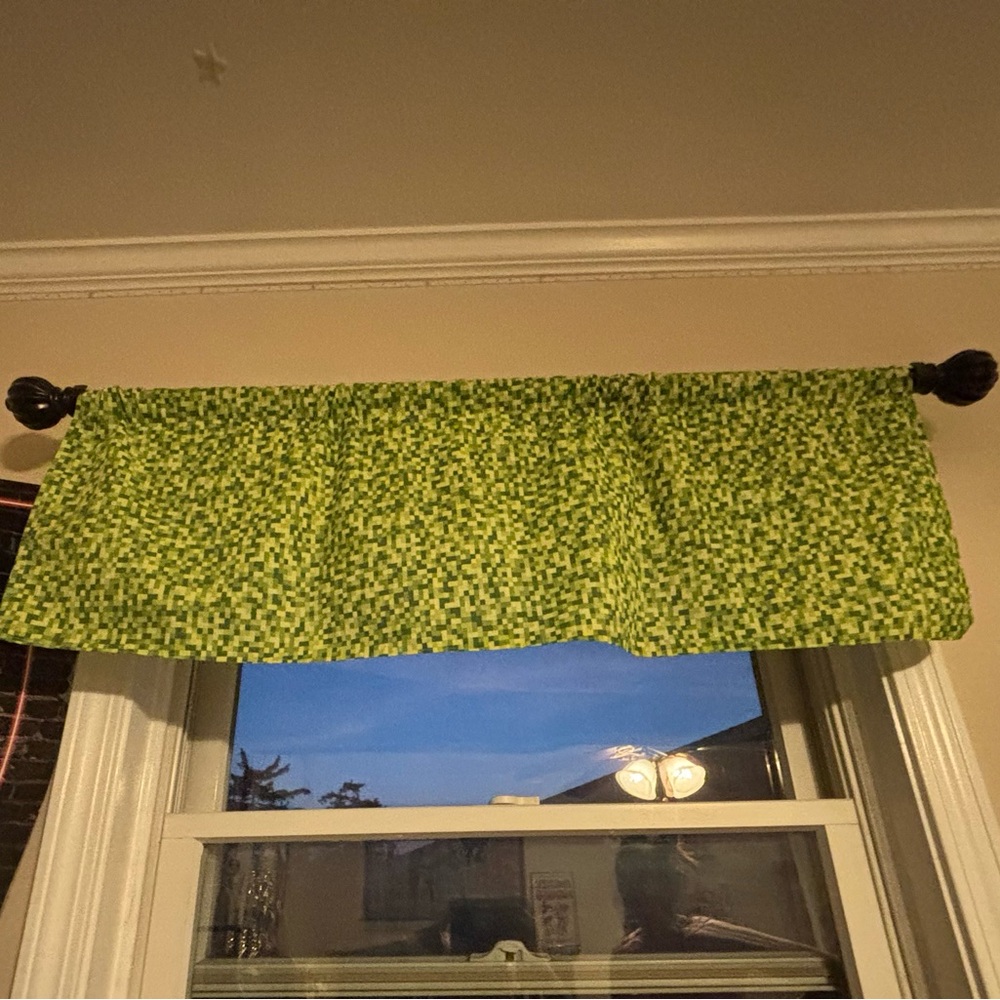 Minecraft valance curtains